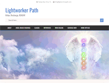 Tablet Screenshot of lightworkerpath.com